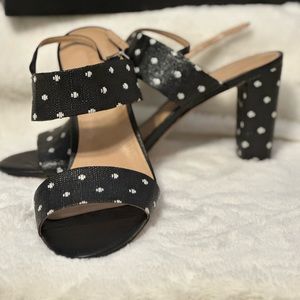 Banana Republic Black/White Sandals, Size 11